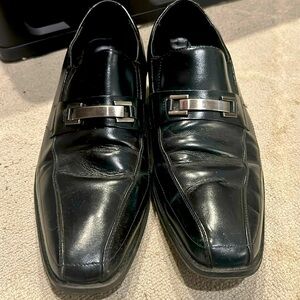 Men’s Black Stacy Adam’s Moc Toe Loafers Size 12